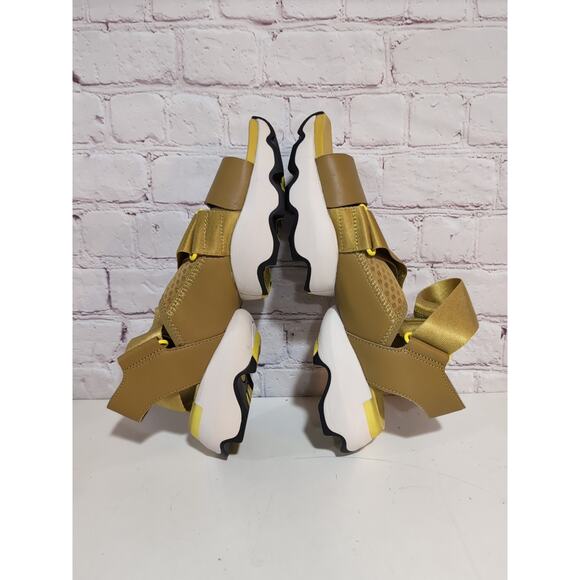 Sorel Kinetic Impact Strappy Sandals Womens 8 Dioxide Gold Green Yellow - Picture 4 of 10